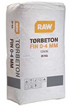 RAW Tørbeton 0-4 mm 20kg