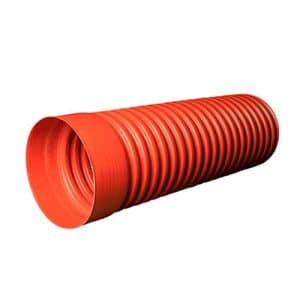 Opføringsrør 315x6000mm korrugeret med muffe. Kaczmarek PP (50 stk/bdt.)